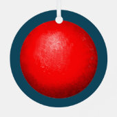 Kickball Holiday Keepomwille Gifts Metalen Ornament (Achterkant)