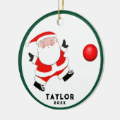 Kickball Kerstmis 2023 Collectible Keramisch Ornament (Links)