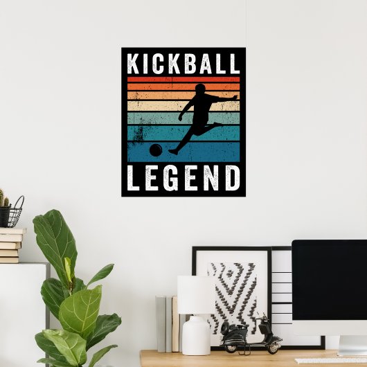 Kickball Legend Poster (Thuiskantoor)