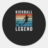 Kickball Legend Ronde Sticker (Voorkant)