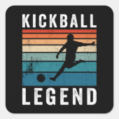 Kickball Legend Vierkante Sticker (Voorkant)