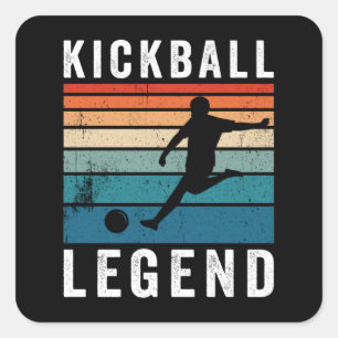 Kickball Legend Vierkante Sticker