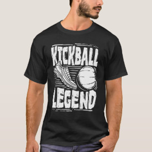 Kickball-legende Kick Ball-sportspeler Mannen Vrou T-shirt