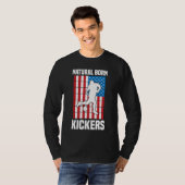 Kickball - Natural Born Kickers - Amerikaans - kam T-shirt (Voorkant volledig)