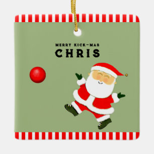 Kickball Player Holiday Cadeft Keramisch Ornament