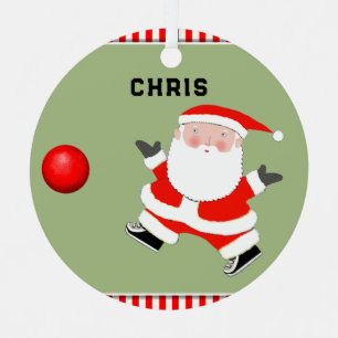 Kickball Player Holiday Cadeft Metalen Ornament