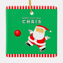 Kickball Player Holiday Gift Keramisch Ornament