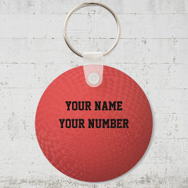 Kickball Sleutelhanger ID Label JOUW NAAM en numme