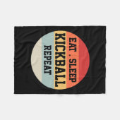 Kickball Speler Retro Grappig Gift Fleece Deken (Voorkant (Horizontaal))
