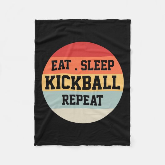 Kickball Speler Retro Grappig Gift Fleece Deken (Voorkant)