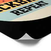 Kickball Speler Retro Grappig Gift Poster (Hoek)