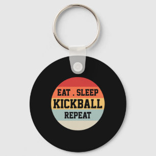 Kickball Speler Retro Grappig Gift Sleutelhanger