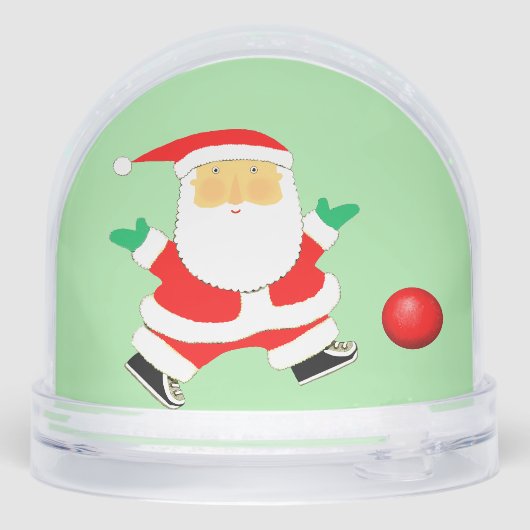 Kickball Sports Holiday Gift Sneeuwbol (Achterkant)