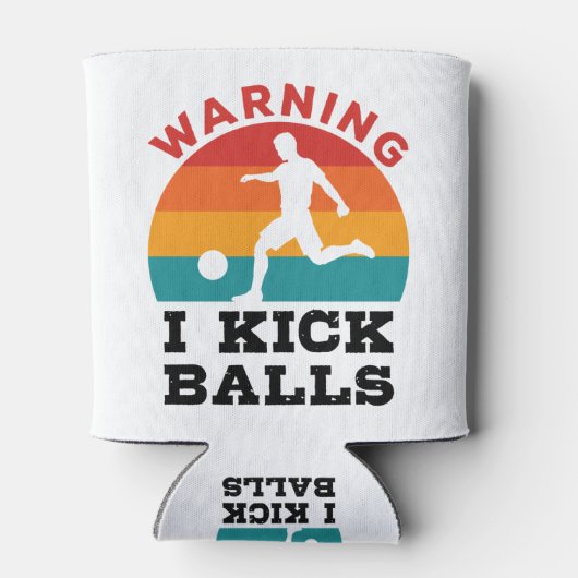 Kickball Warning I Kick Balls Blikjeskoeler (Achterkant)