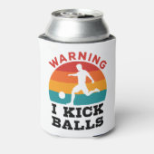 Kickball Warning I Kick Balls Blikjeskoeler (Blikje Achterkant)