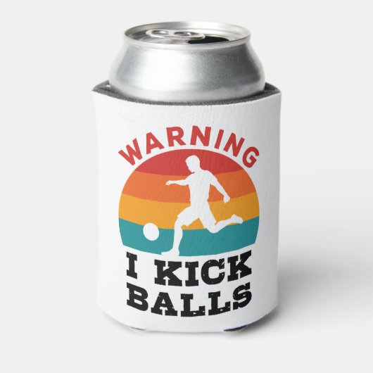 Kickball Warning I Kick Balls Blikjeskoeler (Blikje Achterkant)