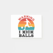Kickball Warning I Kick Balls Post-it® Notes (Voorkant)