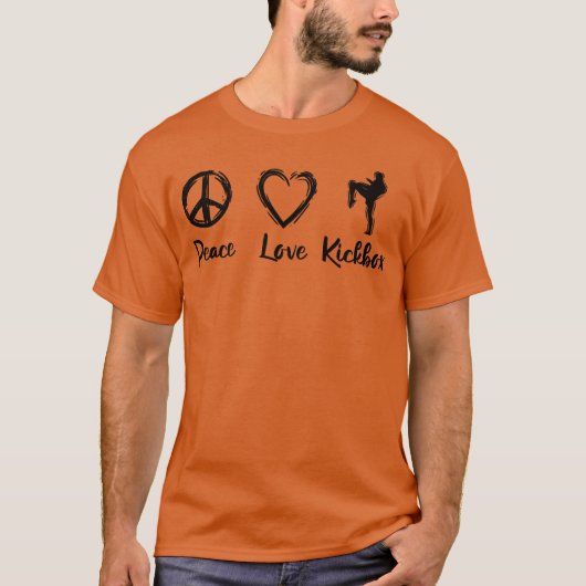 Kickboer Love vintage T-shirt (Voorkant)