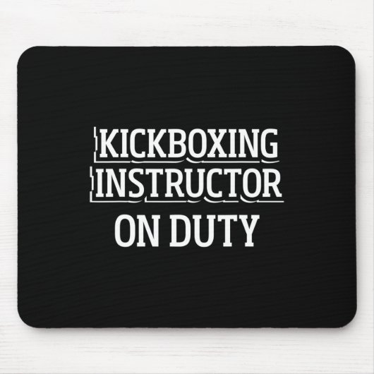 Kickbokinstructeur Kickbokstraining _1 Muismat (Voorkant)