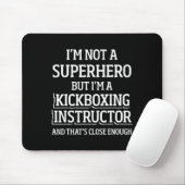 Kickbokinstructeur Kickbokstraining _5 Muismat (Met muis)
