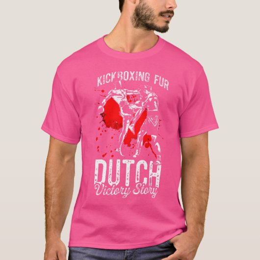 Kickboksbont Nederlandse overwinning Muay Thai Ned T-shirt (Voorkant)