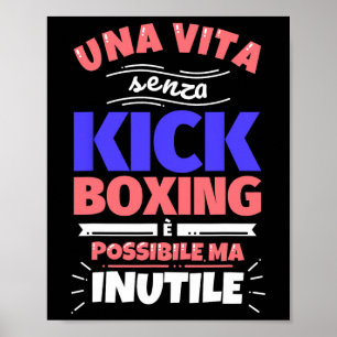 Kickbokscadeau Funny Athletic Sporten - Geen schro Poster