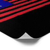 Kickboksen 4 juli patriottisch versleten Amerika Poster (Hoek)
