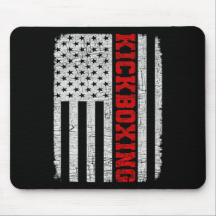 Kickboksen Amerikaanse Vlag 4 juli Patriottisch Gr Muismat