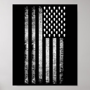 Kickboksen Amerikaanse vlag Poster