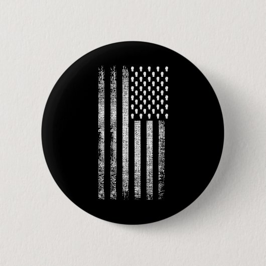 Kickboksen Amerikaanse vlag Ronde Button 5,7 Cm (Voorkant)