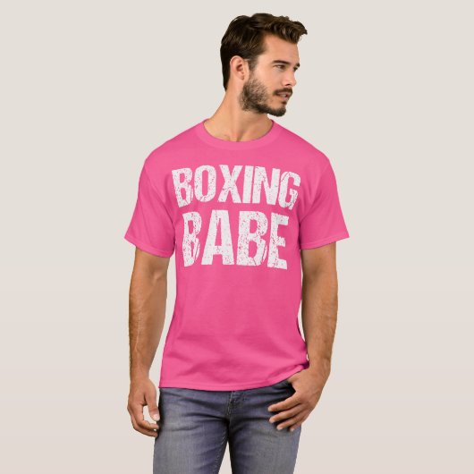 Kickboksen Babe T-shirt (Voorkant volledig)