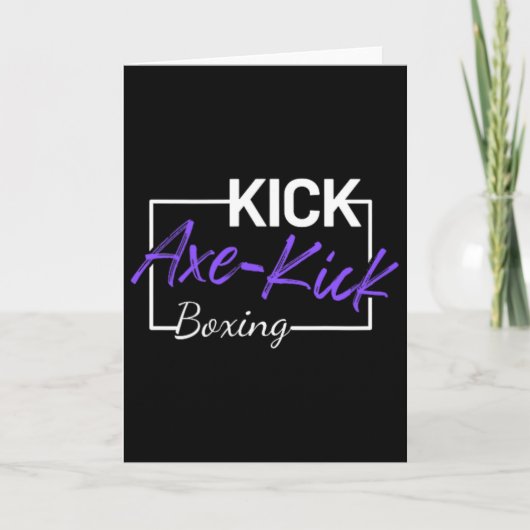 Kickboksen bijl trap kaart (Voorkant)