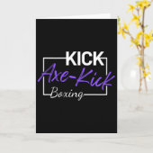 Kickboksen bijl trap kaart (Gele Bloem)
