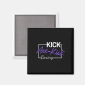 Kickboksen bijl trap magneet (Voorkant / Achterkant)