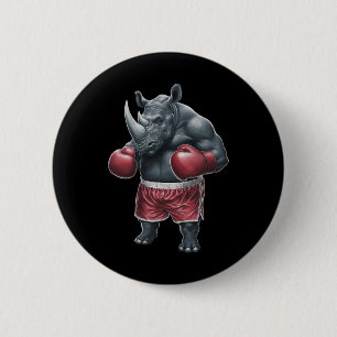 Kickboksen Boksen Bokser Neushoorn Workout Muay Th Ronde Button 5,7 Cm