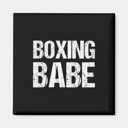 Kickboksen Boksen Bybe Shirt Magneet (Voorkant)