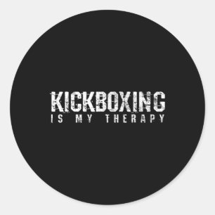 Kickboksen Boksen Materialen Kunst Cadeau Ronde Sticker