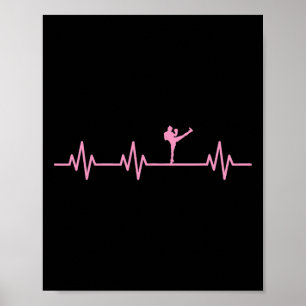 Kickboksen Bokser Trap Life Line Hartslag Leven Li Poster
