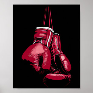 Kickboksen Boksliefhebber Boxer Vintage Bokshandsc Poster