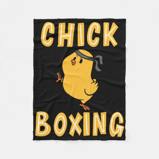 Kickboksen Chickboksen Kick Boksen Workout Fleece Deken (Voorkant)