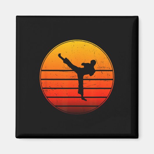 Kickboksen Dames Heren Boksen Kickbox Kickbokser Magneet (Voorkant)
