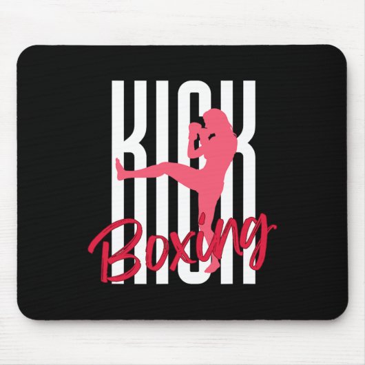 Kickboksen front kick muismat (Voorkant)