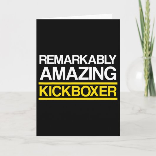 Kickboksen Geweldige Kickbokstraining Kaart (Voorkant)