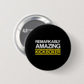 Kickboksen Geweldige Kickbokstraining Ronde Button 5,7 Cm (Voorkant /achterkant)