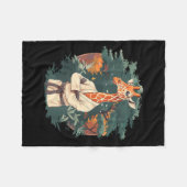 Kickboksen Giraffe Vechtkunst Karate Jiu-Jitsu Fleece Deken (Voorkant (Horizontaal))