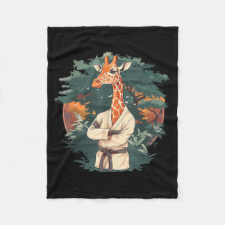 Kickboksen Giraffe Vechtkunst Karate Jiu-Jitsu Fleece Deken