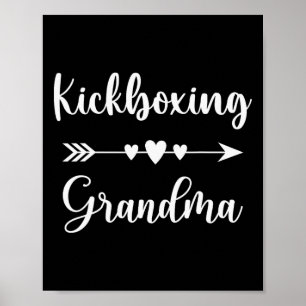 Kickboksen Grootmoeder Kickboksen Liefhebbers Kick Poster