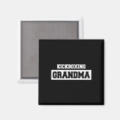 Kickboksen Grootmoeder - Kickboxer Magneet (Voorkant / Achterkant)