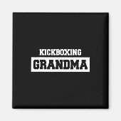 Kickboksen Grootmoeder - Kickboxer Magneet (Voorkant)