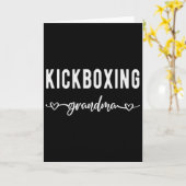 Kickboksen Grootmoeder Trots Kickboksen Grootmoede Kaart (Gele Bloem)